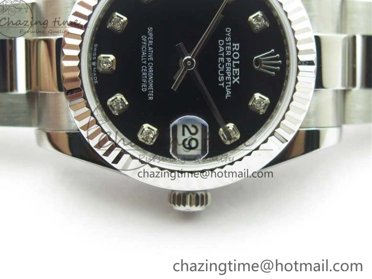 Bracelet Edition SS Crystal BP Oyster 31mm Black Dial on 278271 Maker Datejust Best 0309